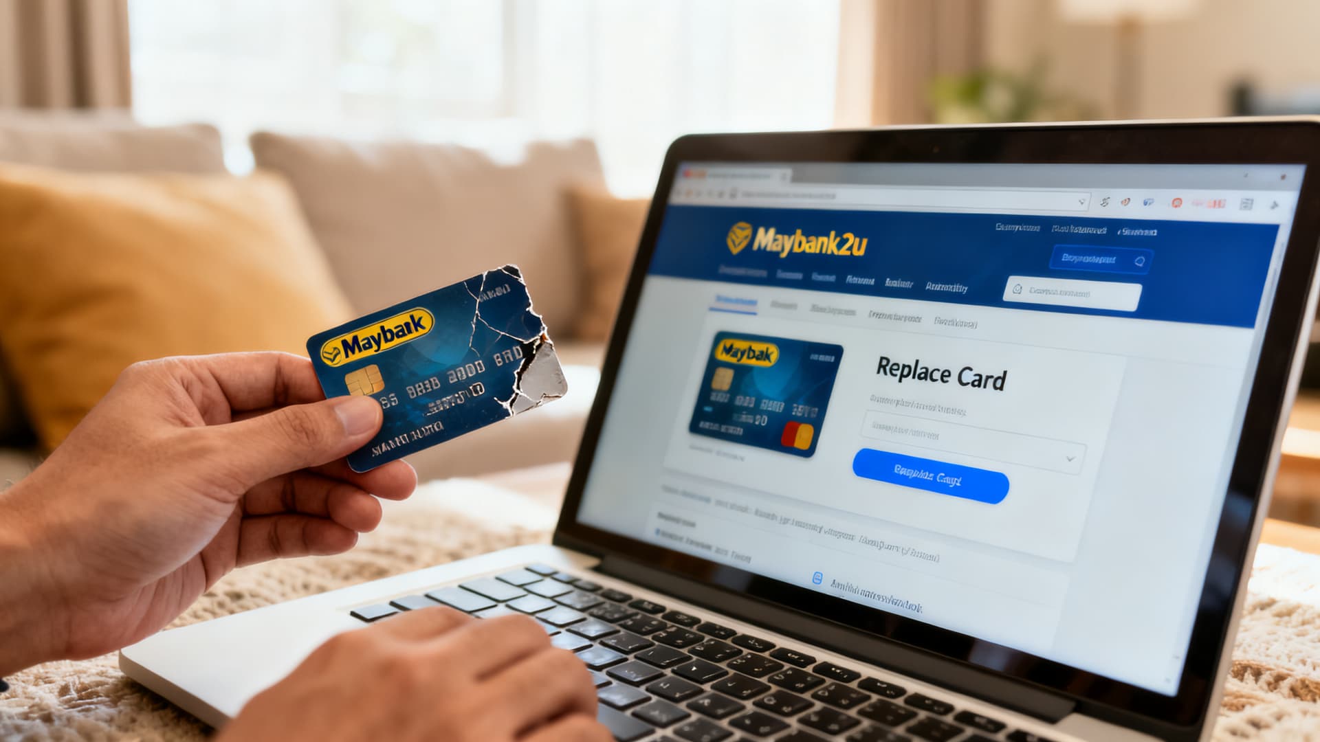 Cara Tukar Kad ATM Maybank Rosak/Expired Secara Online
