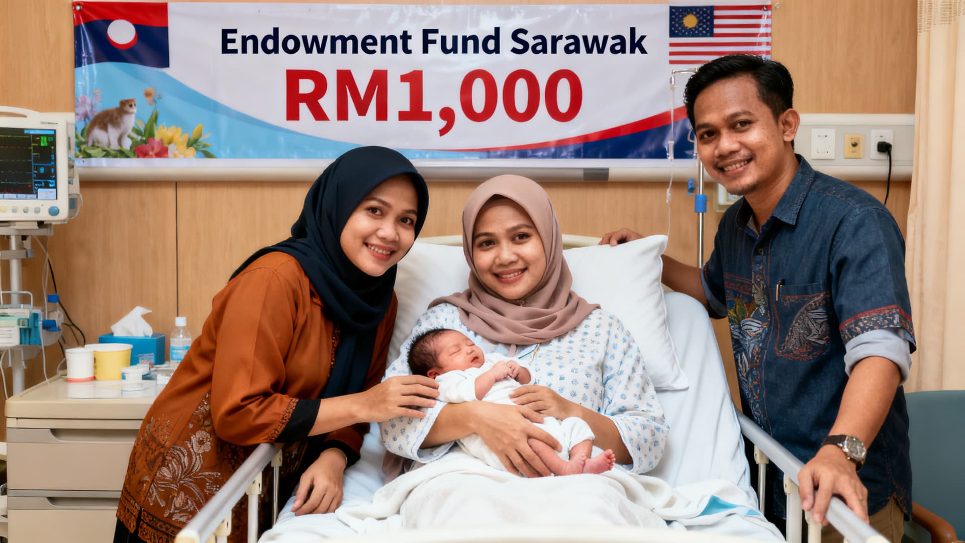 Endowment Fund Sarawak (EFS) - Bantuan Kelahiran RM1,000